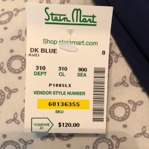 New blue mid rise  casual pants - Picture 5 of 5